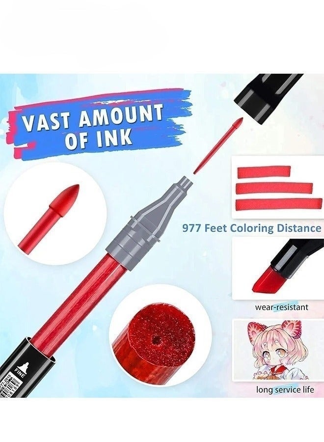 80-Piece Twin Side Marker Pens Set - Image 3